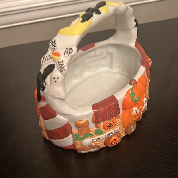 Vintage Ceramic Halloween Table decor Candy holder - Picture 4 of 7